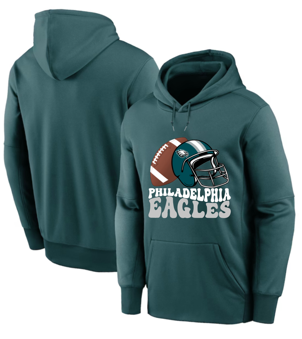 Men 2025 Philadelphia Eagles green hoodie style 5